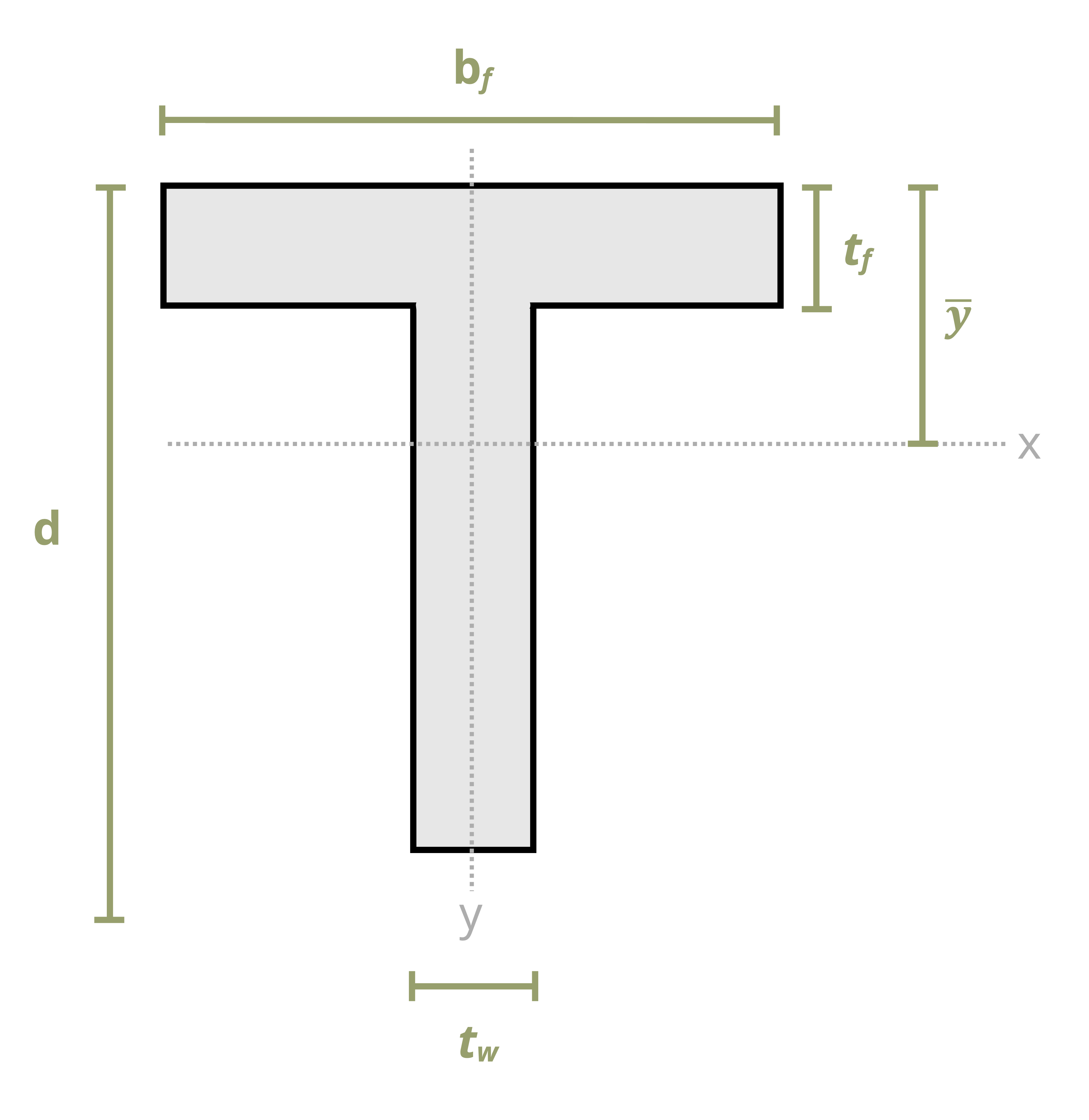 Cross-section of a WT-beam